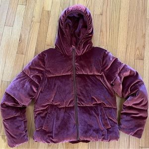 Kids Old Navy Velvet Puffer Coat